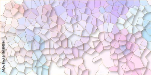 Beautiful multicolor crystallized polygon background. abstract light colorful stone tile pattern with shadow. modern wallpaper, trendy simple minimal geometric background abstract mosaic backdrop