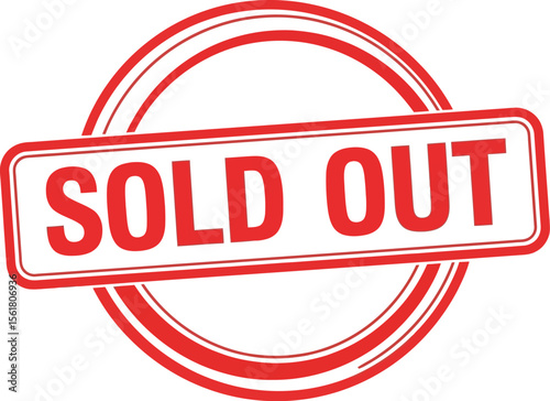 Find the perfect sold out stamp vector graphic for your business marketing and promotional materials needs