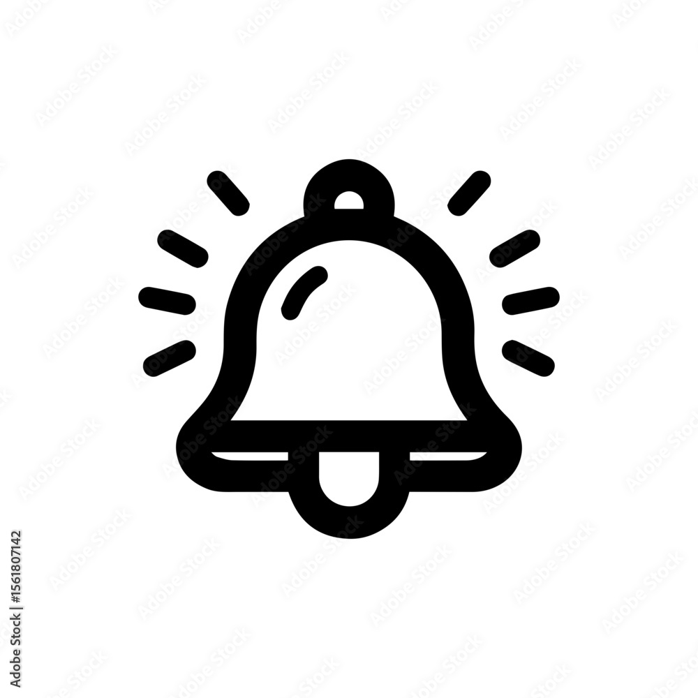 simple bell reminder notification vector icon simple bell reminder notification vector icon