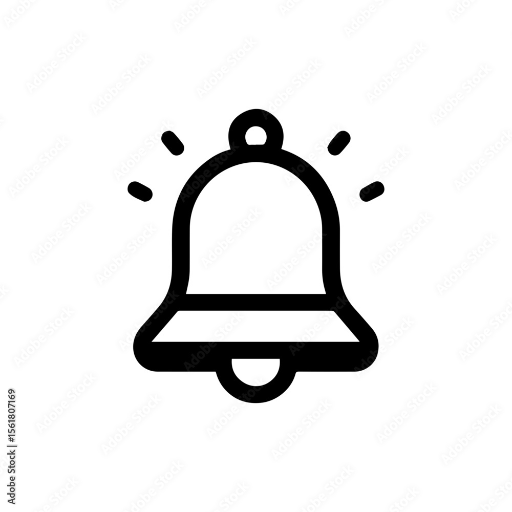 simple bell reminder notification vector icon simple bell reminder notification vector icon