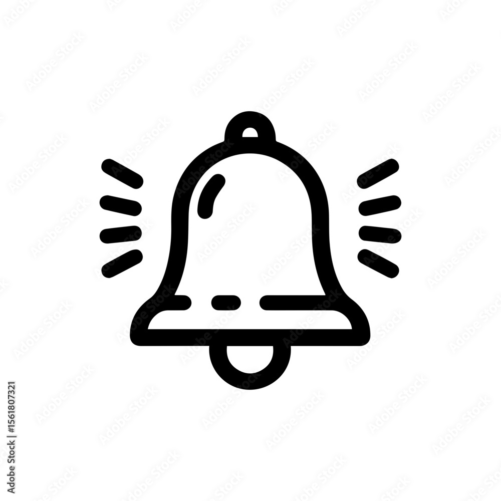 simple bell reminder notification vector icon simple bell reminder notification vector icon