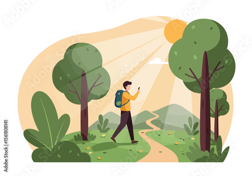 Exploring Nature's Embrace A Climate Psychology Perspective on Hiking and Well-being