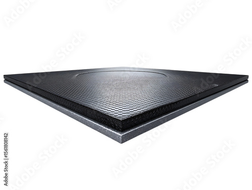 Athletic Wrestling Mat Presented in Studio Light