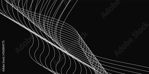 Vector Illustration of the gray pattern of lines abstract background. wave modern design pattern eps10 illustration