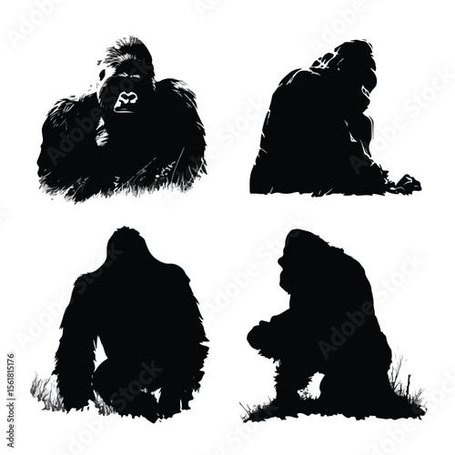 gorilla silhouette
