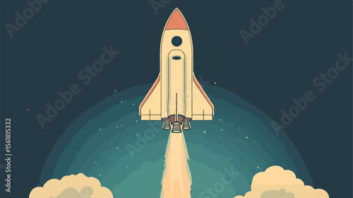 Imaginative Book Story Space Vector Illustration