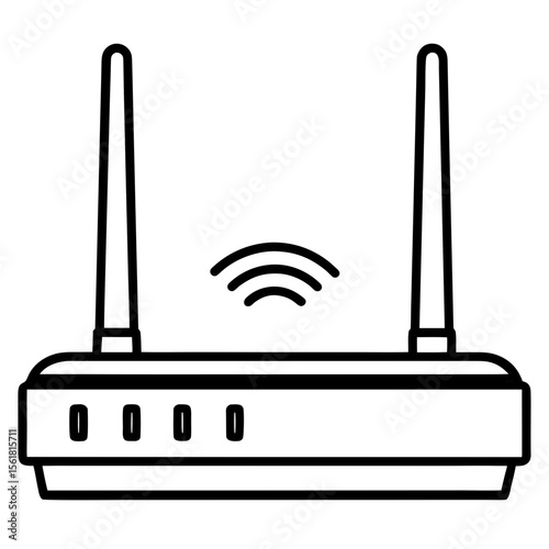 Wireless Router Illustration