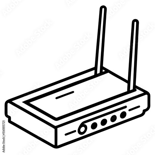 Wireless Router Illustration