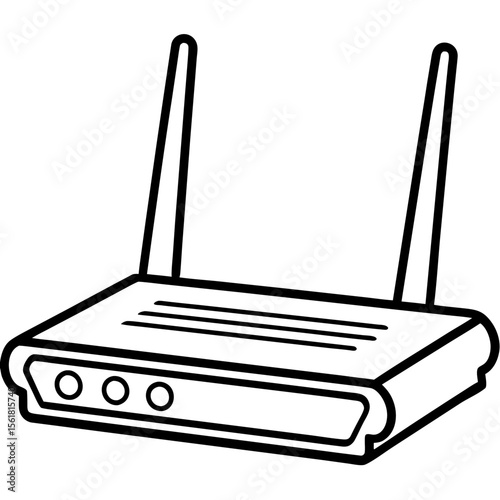 Wireless Router Illustration