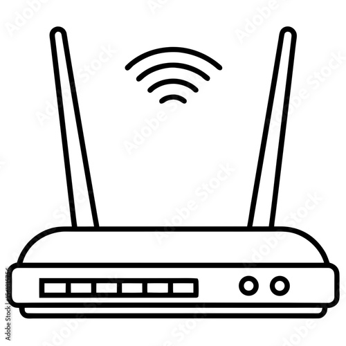 Wireless Router Illustration