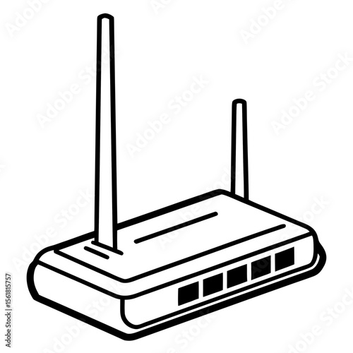 Wireless Router Illustration