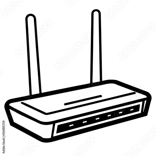 Wireless Router Illustration