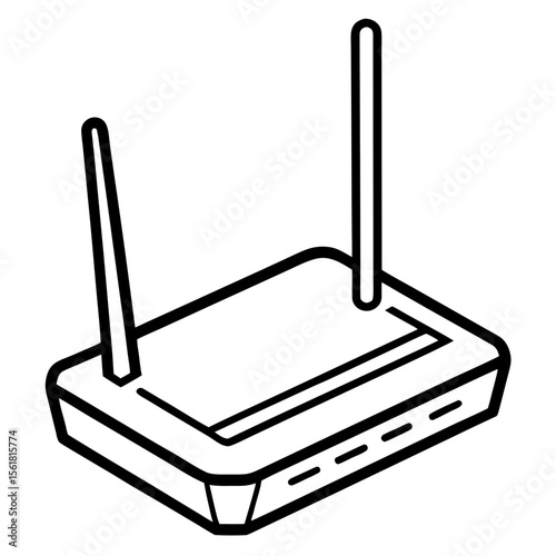 Wireless Router Illustration