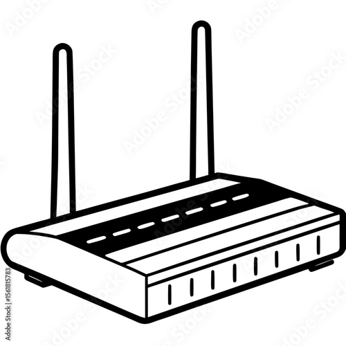 Wireless Router Illustration