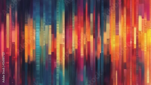 Vertical multicolored striped abstract background