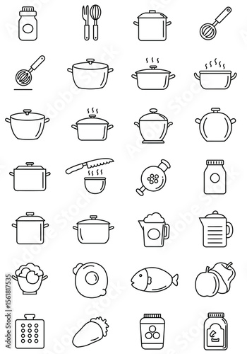 Collection of Kitchenware and Cooking Utensils for Culinary Enthusiasts and Home Chefs