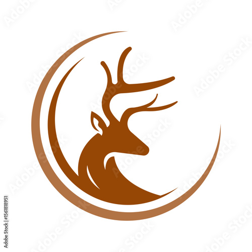Deer Antlers Logo Icon Design