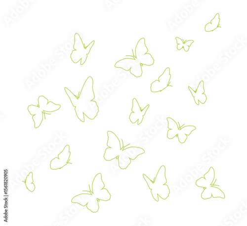 seamless pattern with butterflies