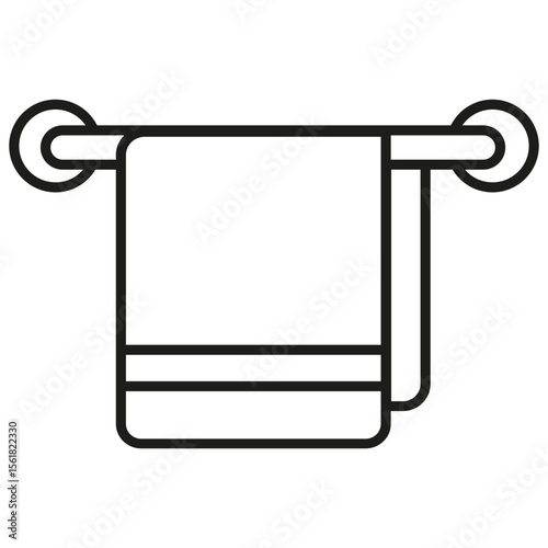 Towel on Rack Icon