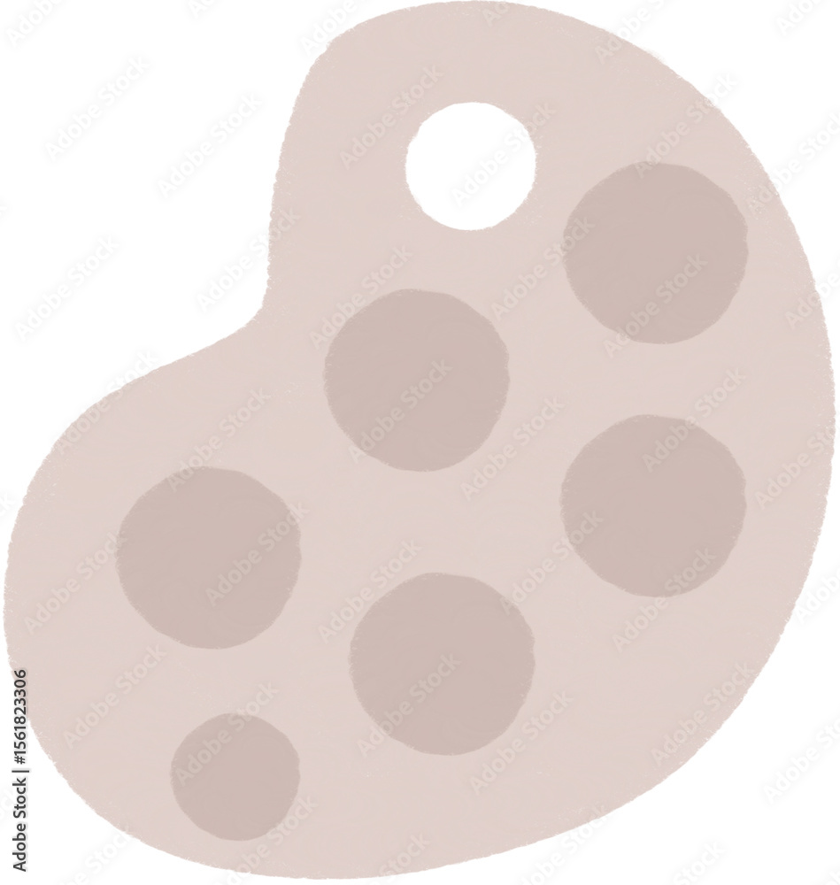 Obraz premium Watercolor pan, color pan, cute watercolor pan