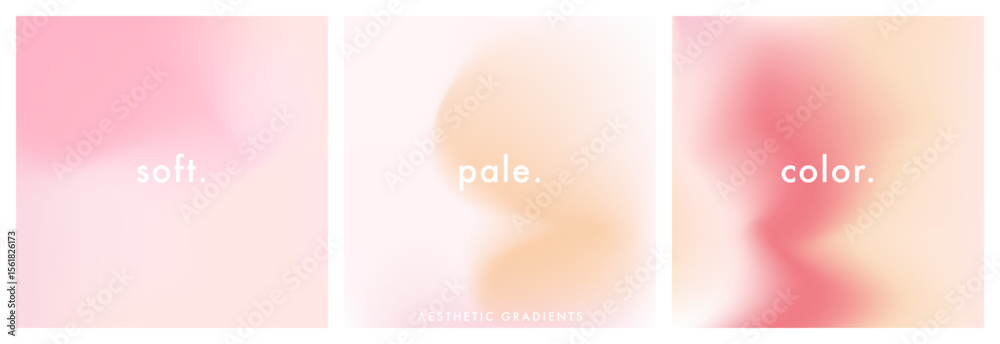 Foto Peach pink soft gradient background