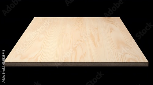 Light Wood Panel Texture Background Isolated Square Board