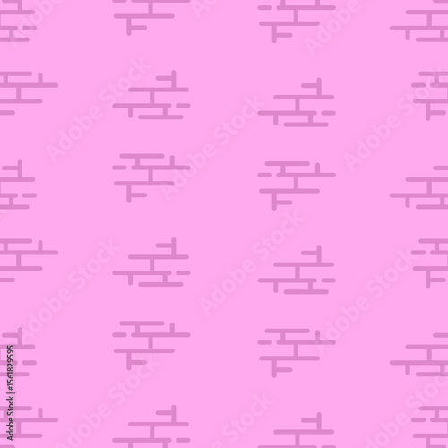 A seamless pink geometric pattern inspired by traditional Japanese aesthetics. The clean and balanced linework evokes a sense of simplicity and harmony, ideal for modern Japanese-themed