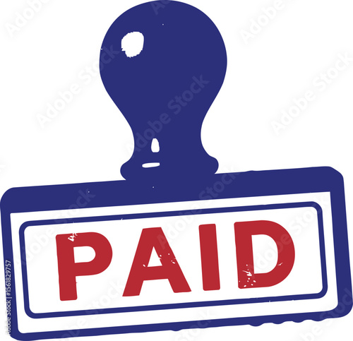 Paid Rubber Stamp - Invoice Payment Confirmation (AI Generative)
