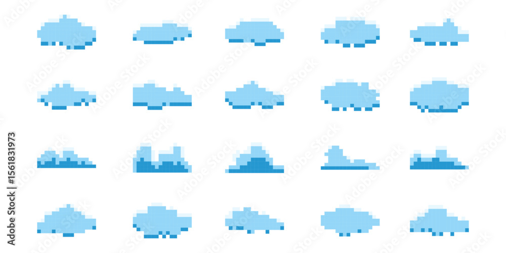 Obraz premium Cloud Pixel Art
