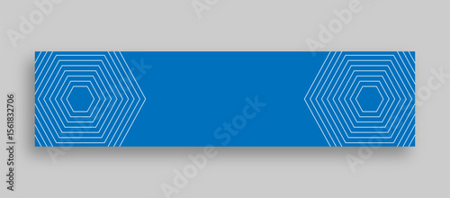 blue abstract background linkedin banner design