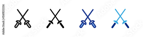 Fencing icons set.eps