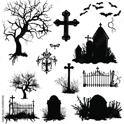 graveyard silhouette