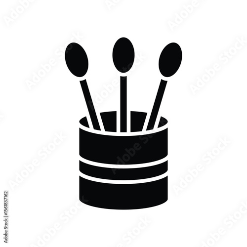 cotton swab icon vector design template simple and clean