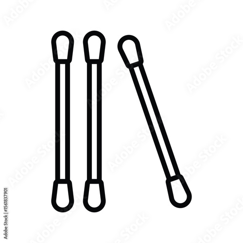 cotton swab icon vector design template simple and clean
