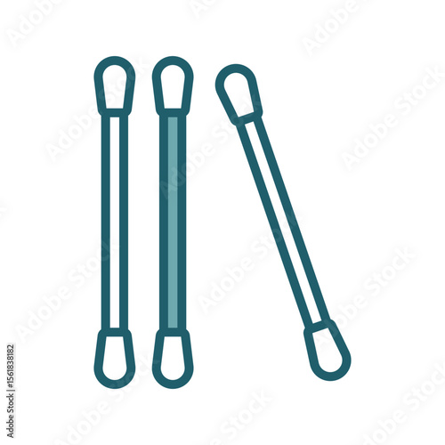 cotton swab icon vector design template simple and clean