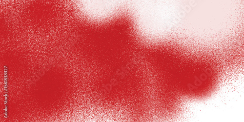 Particle-based grunge overlay with red and white faded tones

