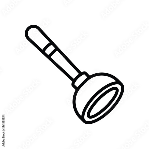 plunger icon vector design template simple and clean