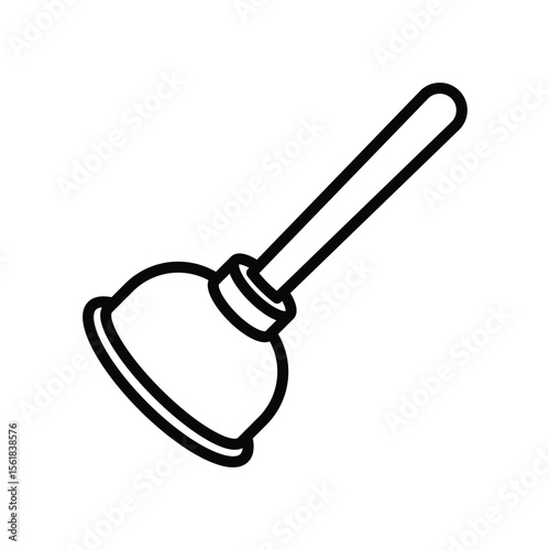 plunger icon vector design template simple and clean