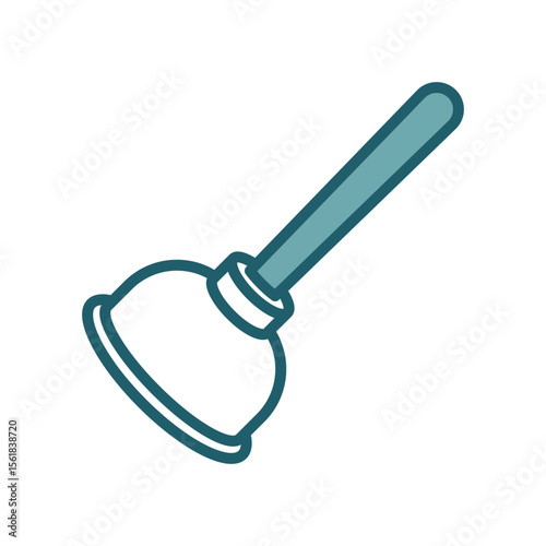 plunger icon vector design template simple and clean