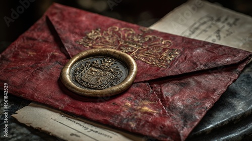Historic papal conclave letter with seal symbolizing new pope election tradition