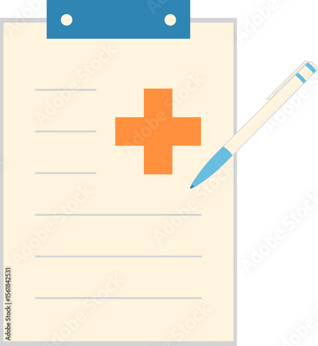 Healthcare Vector Illustration. Flat Design. Abstract Medical Concept. Vector Isolated.