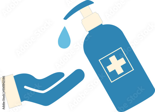 Healthcare Vector Illustration. Flat Design. Abstract Medical Concept. Vector Isolated.