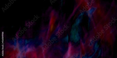 multicolor smoke in dark background Texture and desktop picture. texture with colorful smoke, decorative and blurry fire motion one line, minimalistic art textures for making flyer and poster design.	