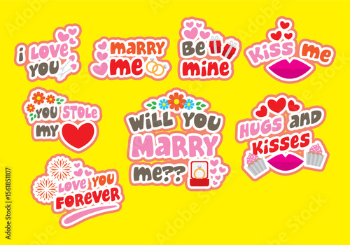 Elegant marry me typography design with romantic color palette for wedding invitations and celebrations