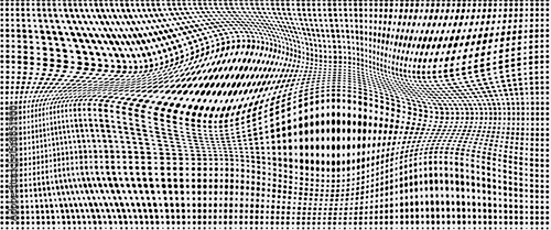 Half tone gradient. Dotted gradient, fine dot spraying and halftone dotted background seamless horizontal geometric pattern vector template set. vector illustration