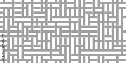 Editable seamless geometric pattern tile with white and grey background
