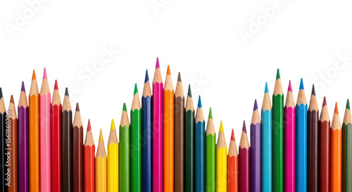 Isolated Colored Pencils