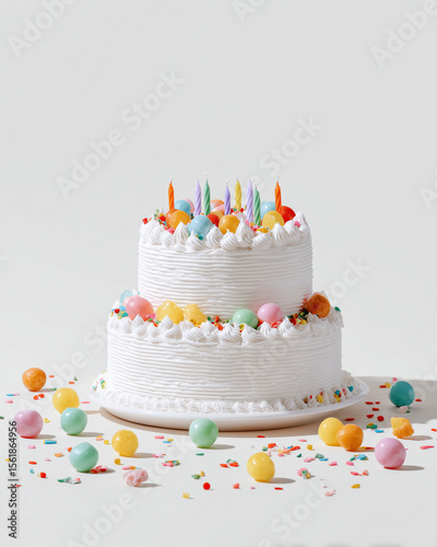 cake with candles, birthday cake with candles