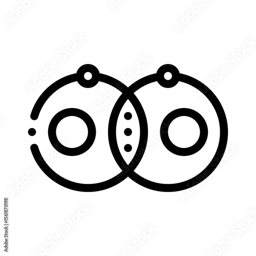 covalent bond line icon
