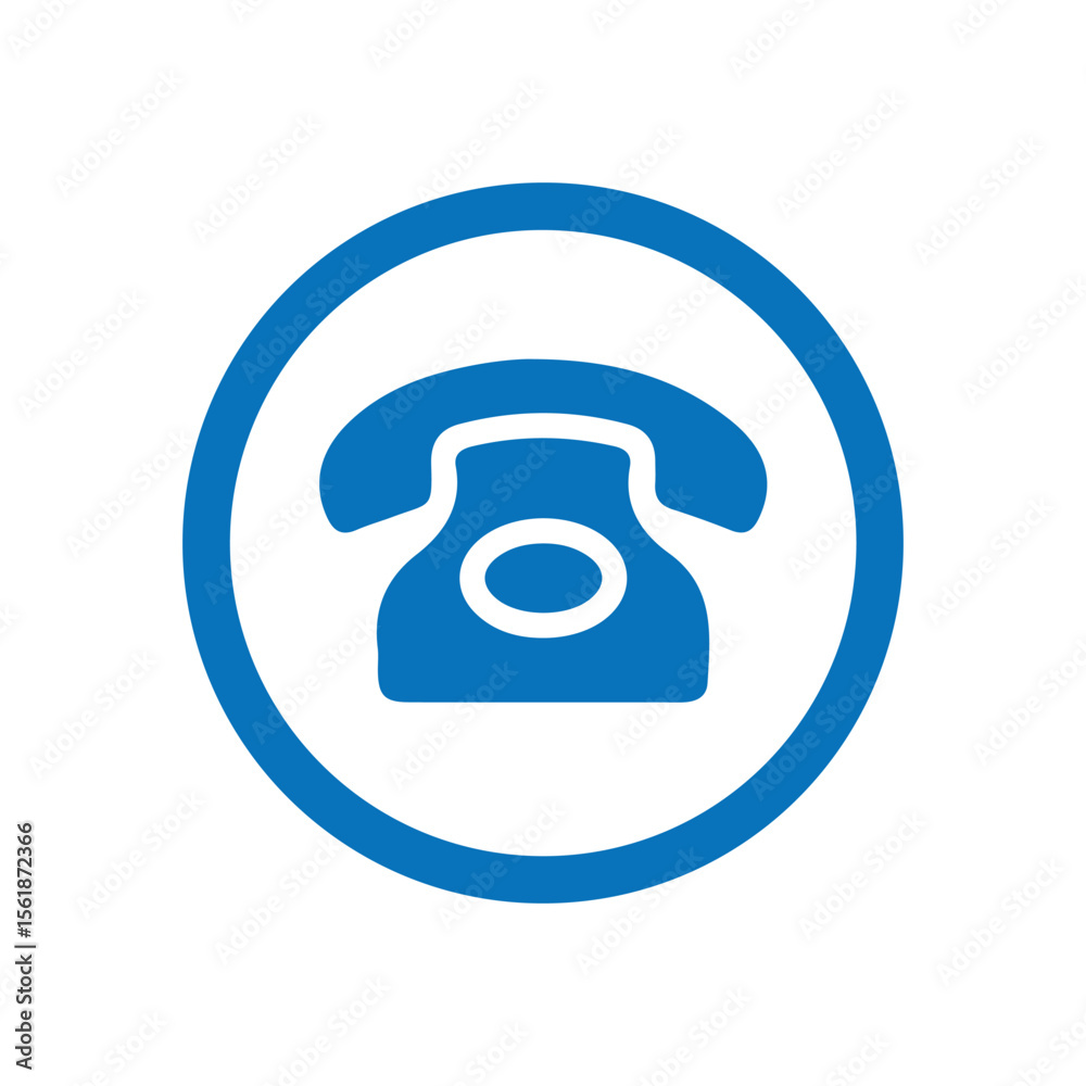 phone icon on round internet button phone icon on round internet button